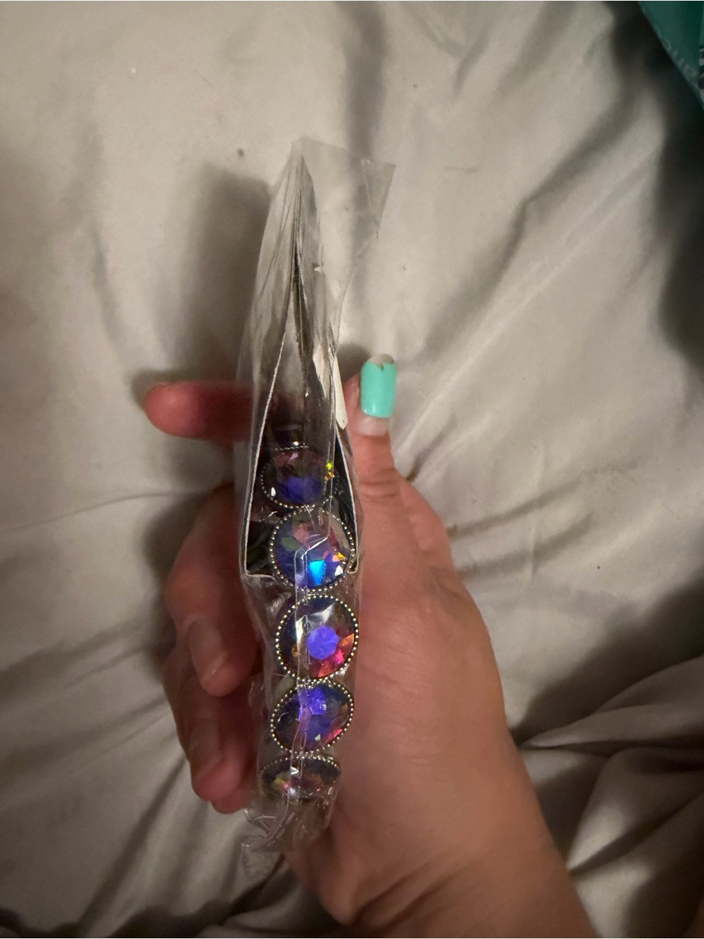 paparazzi Iridescent Crystal Round Link Bracelet